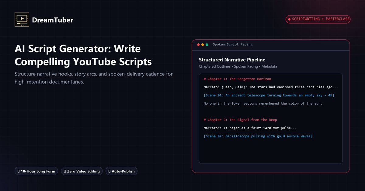 How to generate video scripts and documentaries with AI
