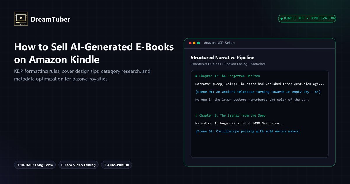 How to sell e-books on Amazon Kindle and Gumroad with AI
