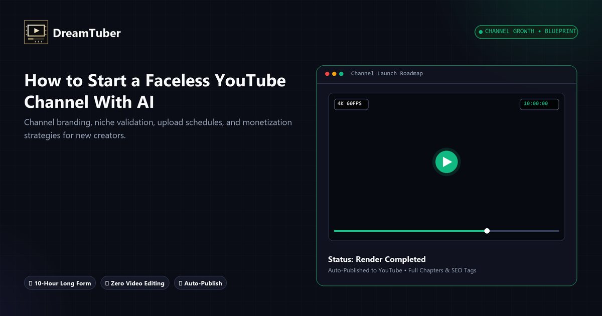 How to start a faceless YouTube channel with AI