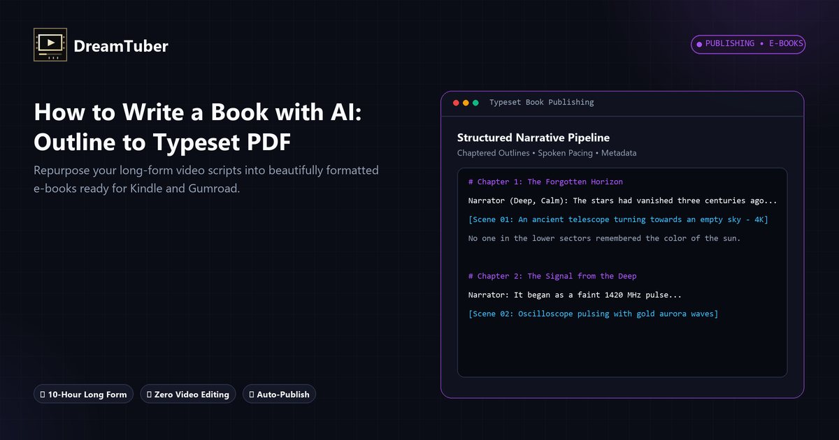 How to write a book with AI from outline to PDF